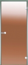 Glastür Harvia bronze 7x19 Aluminiumrahmen