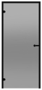Glastür Harvia Black Line grau 9x19 Aluminiumrahmen