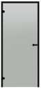 Glastür Harvia Black Line satin 8x19 Aluminiumrahmen