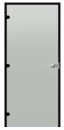 Glastür Harvia satin 7x21 bzw. 9x21 abschließbarer Aluminiumrahmen - schwarz