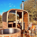SAUNA CUBE MINI mit SPIEGELGLASFRONT