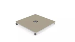Mobile XL Flat Base Set: 3 galvanisierte Platten + Dekoplatte + Rollen - 270 kg.